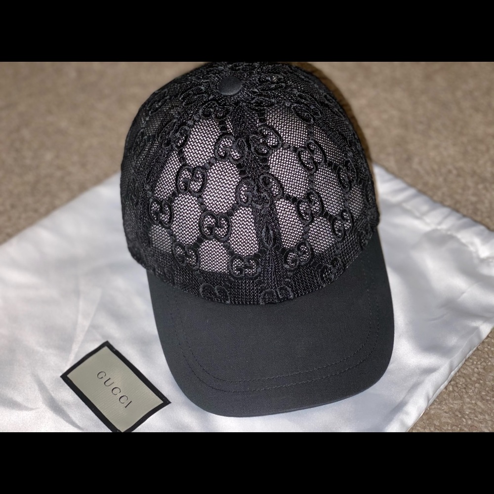 Gucci Lace Black Women’s Fitted Hat